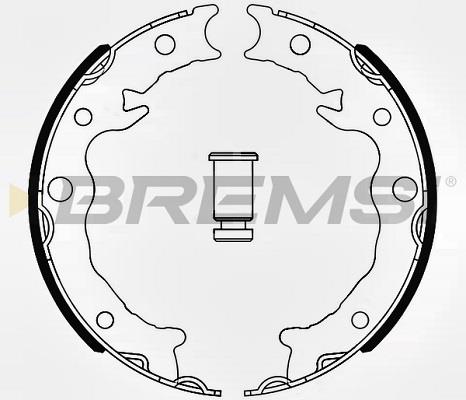 Bremsi GF0645 Parking brake shoes GF0645: Buy near me at 2407.PL in Poland at an Affordable price!