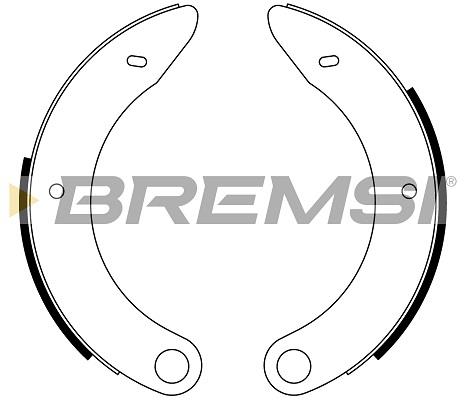 Bremsi GF0111 Колодки тормозные барабанные, комплект GF0111: Купить в Польше - Отличная цена на 2407.PL!
