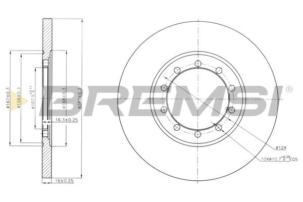 Bremsi DBB537S Bremsscheibe hinten, unbelüftet DBB537S: Kaufen Sie zu einem guten Preis in Polen bei 2407.PL!