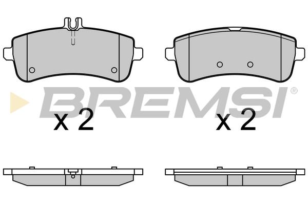Bremsi BP3709 Rear disc brake pads, set BP3709: Buy near me in Poland at 2407.PL - Good price!