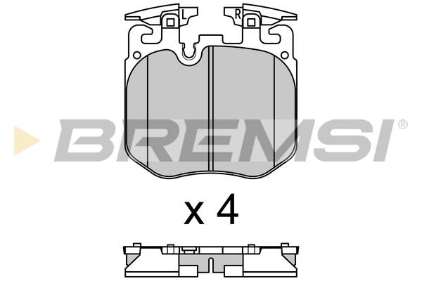 Bremsi BP3692 Тормозные колодки дисковые передние, комплект BP3692: Отличная цена - Купить в Польше на 2407.PL!