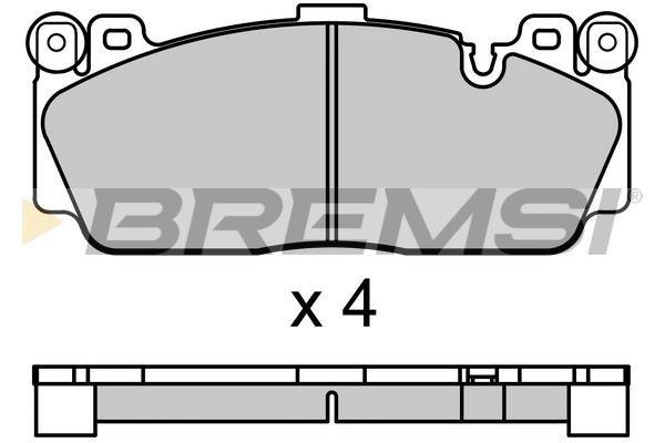 Bremsi BP3691 Гальмівні колодки передні, комплект BP3691: Приваблива ціна - Купити у Польщі на 2407.PL!
