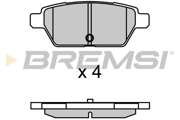 Bremsi BP3683 Тормозные колодки дисковые задние, комплект BP3683: Отличная цена - Купить в Польше на 2407.PL!