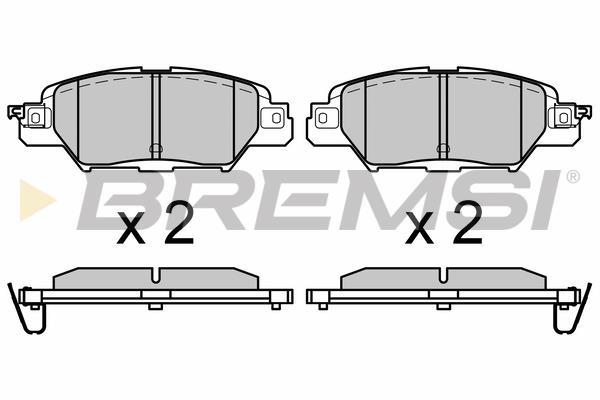 Bremsi BP3661 Brake Pad Set, disc brake BP3661: Buy near me in Poland at 2407.PL - Good price!