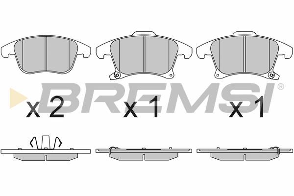 Bremsi BP3655 Brake Pad Set, disc brake BP3655: Buy near me in Poland at 2407.PL - Good price!