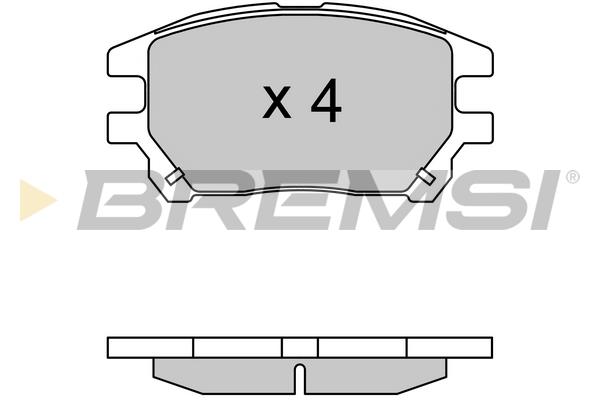 Bremsi BP3622 Brake Pad Set, disc brake BP3622: Buy near me in Poland at 2407.PL - Good price!