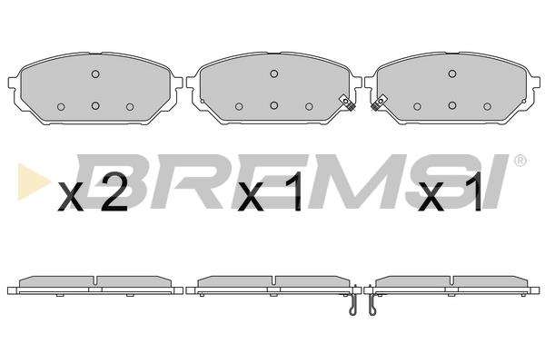 Bremsi BP3619 Brake Pad Set, disc brake BP3619: Buy near me in Poland at 2407.PL - Good price!