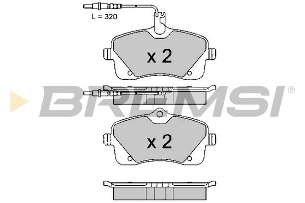 Bremsi BP3618 Brake Pad Set, disc brake BP3618: Buy near me in Poland at 2407.PL - Good price!