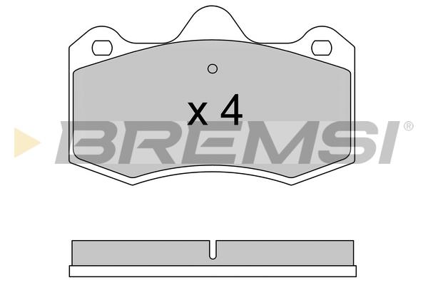 Bremsi BP3617 Тормозные колодки дисковые, комплект BP3617: Отличная цена - Купить в Польше на 2407.PL!