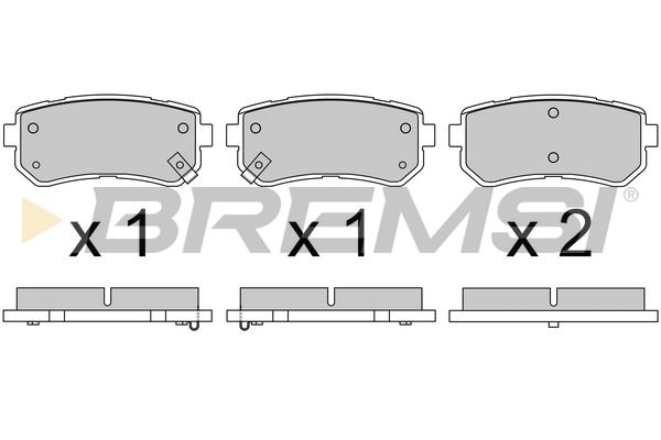 Bremsi BP3614 Scheibenbremsbeläge, Set BP3614: Kaufen Sie zu einem guten Preis in Polen bei 2407.PL!