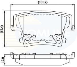Comline CBP32216 Brake Pad Set, disc brake CBP32216: Buy near me in Poland at 2407.PL - Good price!
