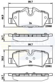 Comline CBP02262 Klocki hamulcowe, zestaw CBP02262: Dobra cena w Polsce na 2407.PL - Kup Teraz!