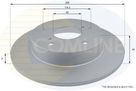 Comline ADC0937 Rear brake disc, non-ventilated ADC0937: Buy near me in Poland at 2407.PL - Good price!