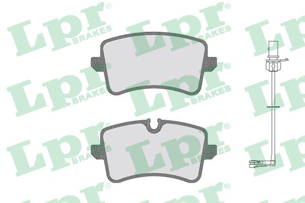 LPR 05P1826C Brake Pad Set, disc brake 05P1826C: Buy near me in Poland at 2407.PL - Good price!