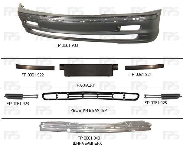 FPS FP 0061 900 Front bumper FP0061900: Buy near me in Poland at 2407.PL - Good price!