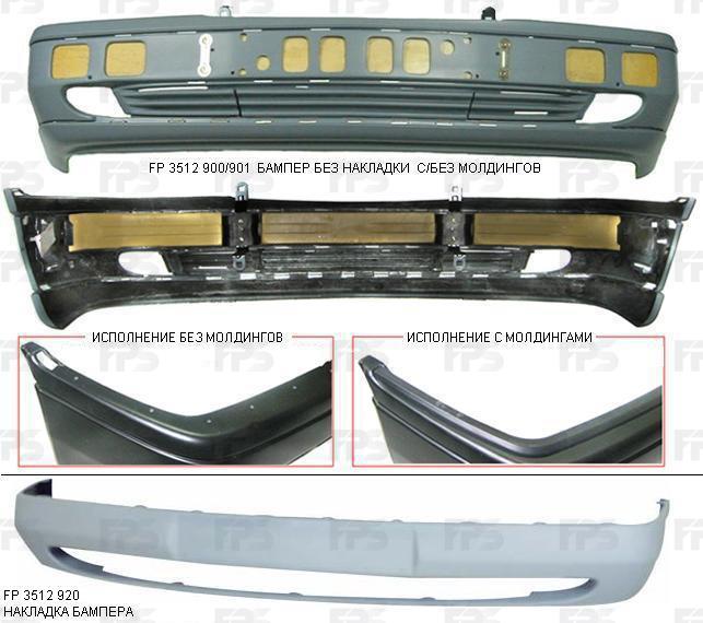 FPS FP 3512 900 Front bumper FP3512900: Buy near me in Poland at 2407.PL - Good price!