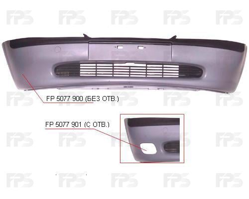 FPS FP 5077 900 Front bumper FP5077900: Buy near me in Poland at 2407.PL - Good price!