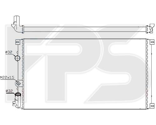 FPS FP 56 A930-X Радиатор охлаждения двигателя FP56A930X: Отличная цена - Купить в Польше на 2407.PL!