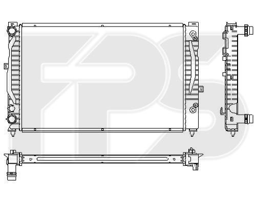 FPS FP 74 A424 Радіатор охолодження двигуна FP74A424: Купити у Польщі - Добра ціна на 2407.PL!