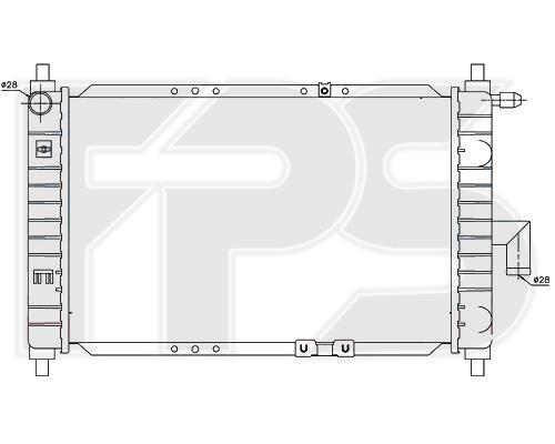 FPS FP 22 A696 Radiator, engine cooling FP22A696: Buy near me in Poland at 2407.PL - Good price!