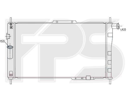 FPS FP 22 A690 Radiator, engine cooling FP22A690: Buy near me in Poland at 2407.PL - Good price!