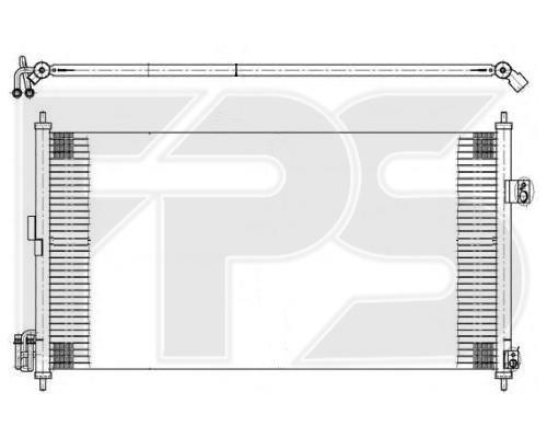 FPS FP 50 K350 Радиатор кондиционера (Конденсатор) FP50K350: Отличная цена - Купить в Польше на 2407.PL!