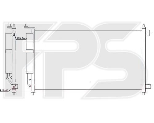 FPS FP 50 K379-X Радиатор кондиционера (Конденсатор) FP50K379X: Отличная цена - Купить в Польше на 2407.PL!
