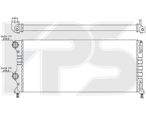 FPS FP 26 A112 Radiator, engine cooling FP26A112: Buy near me in Poland at 2407.PL - Good price!