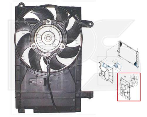 FPS FP 17 W355 Hub, engine cooling fan wheel FP17W355: Buy near me in Poland at 2407.PL - Good price!