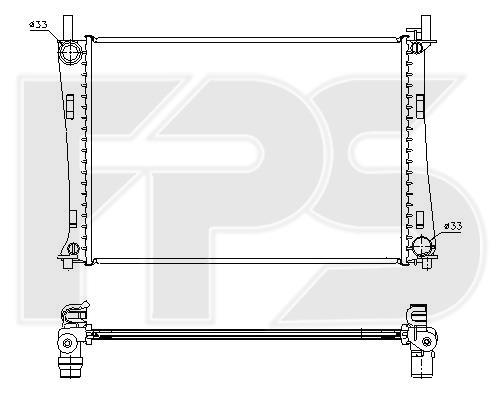 FPS FP 28 A188-P Радиатор охлаждения двигателя FP28A188P: Отличная цена - Купить в Польше на 2407.PL!