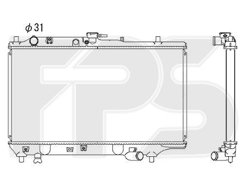 FPS FP 44 A624-X Радиатор охлаждения двигателя FP44A624X: Отличная цена - Купить в Польше на 2407.PL!