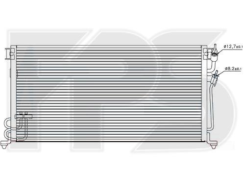 FPS FP 48 K248 Радиатор кондиционера (Конденсатор) FP48K248: Отличная цена - Купить в Польше на 2407.PL!