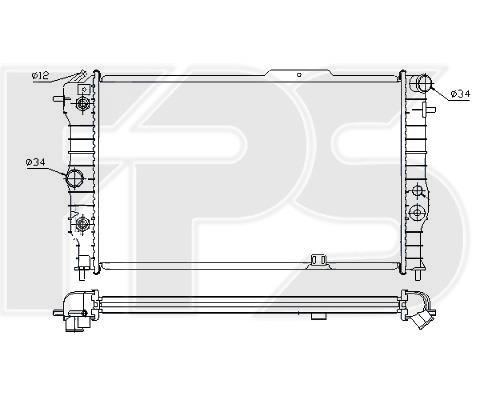 FPS FP 52 A286 Radiator, engine cooling FP52A286: Buy near me in Poland at 2407.PL - Good price!
