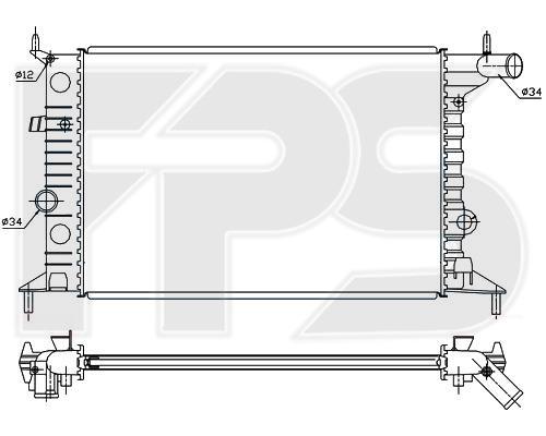 FPS FP 52 A280 Радиатор охлаждения двигателя FP52A280: Купить в Польше - Отличная цена на 2407.PL!