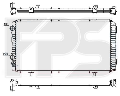 FPS FP 20 A722-X Радіатор охолодження двигуна FP20A722X: Приваблива ціна - Купити у Польщі на 2407.PL!