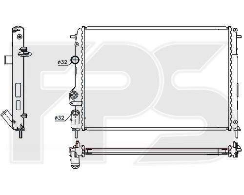 FPS FP 56 A365-P Радіатор охолодження двигуна FP56A365P: Купити у Польщі - Добра ціна на 2407.PL!