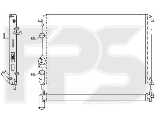 FPS FP 56 A1149-X Радіатор охолодження двигуна FP56A1149X: Купити у Польщі - Добра ціна на 2407.PL!