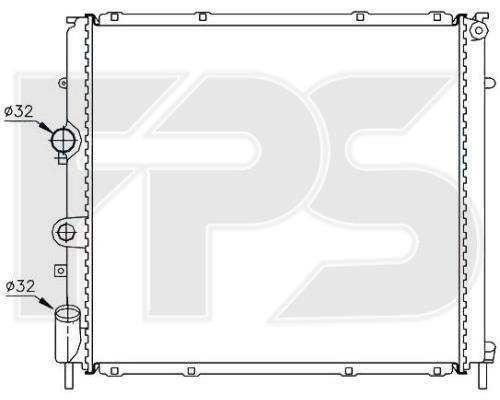 FPS FP 56 A395-P Radiator, engine cooling FP56A395P: Buy near me at 2407.PL in Poland at an Affordable price!