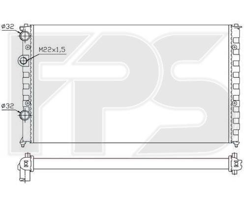 FPS FP 74 A363-X Радіатор охолодження двигуна FP74A363X: Приваблива ціна - Купити у Польщі на 2407.PL!