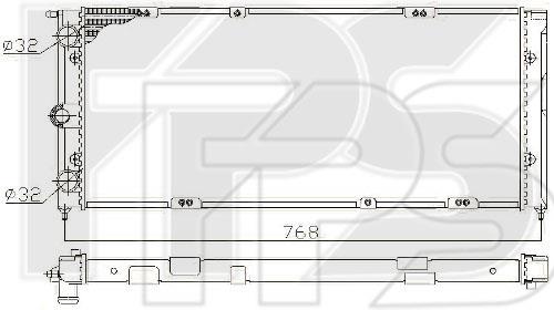 FPS FP 74 A441 Radiator, engine cooling FP74A441: Buy near me in Poland at 2407.PL - Good price!