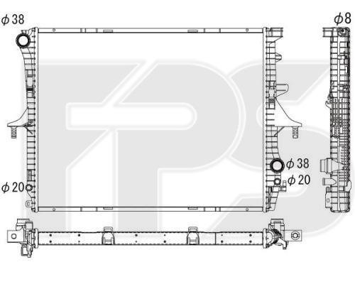 FPS FP 74 A1206 Radiator, engine cooling FP74A1206: Buy near me in Poland at 2407.PL - Good price!