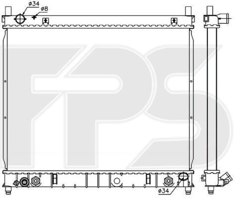 FPS FP 66 A1424 Kühler motorkühlung FP66A1424: Kaufen Sie zu einem guten Preis in Polen bei 2407.PL!