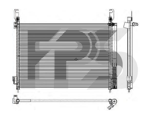 FPS FP 56 K241-X Радиатор кондиционера (Конденсатор) FP56K241X: Отличная цена - Купить в Польше на 2407.PL!