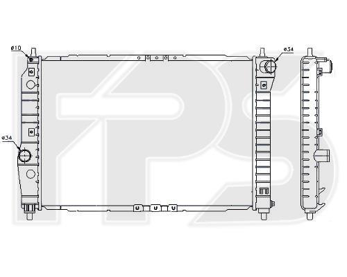 FPS FP 17 A697 Radiator, engine cooling FP17A697: Buy near me in Poland at 2407.PL - Good price!