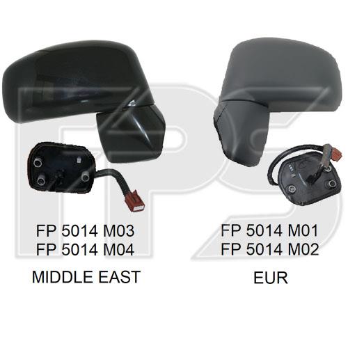 FPS FP 5014 M03 Дзеркало зовнішнє заднього виду ліве FP5014M03: Приваблива ціна - Купити у Польщі на 2407.PL!