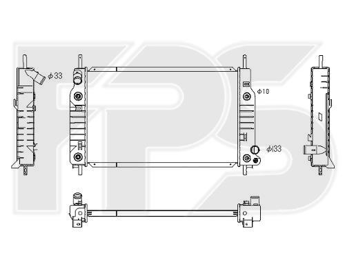 FPS FP 28 A201 Radiator, engine cooling FP28A201: Buy near me in Poland at 2407.PL - Good price!