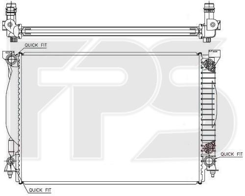 FPS FP 12 A857-X Радиатор охлаждения двигателя FP12A857X: Отличная цена - Купить в Польше на 2407.PL!