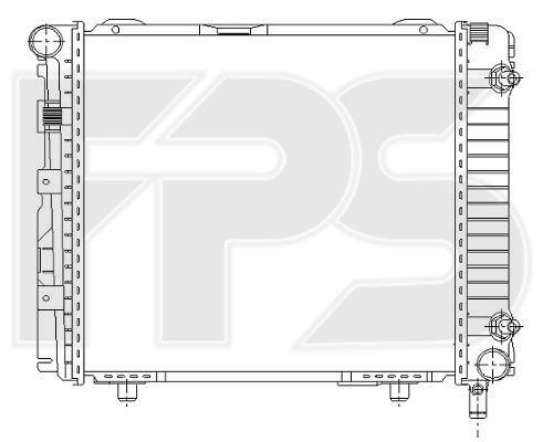 FPS FP 46 A208-X Радіатор охолодження двигуна FP46A208X: Приваблива ціна - Купити у Польщі на 2407.PL!