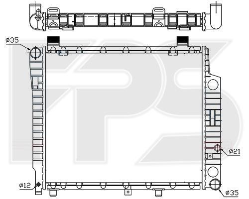 FPS FP 46 A225-X Радіатор охолодження двигуна FP46A225X: Приваблива ціна - Купити у Польщі на 2407.PL!