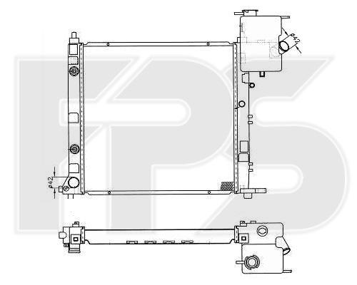 FPS FP 46 A1028 Kühler motorkühlung FP46A1028: Kaufen Sie zu einem guten Preis in Polen bei 2407.PL!